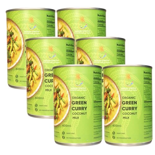 Islands Harvest Organic Green Curry Coconut Milk Pack of 6