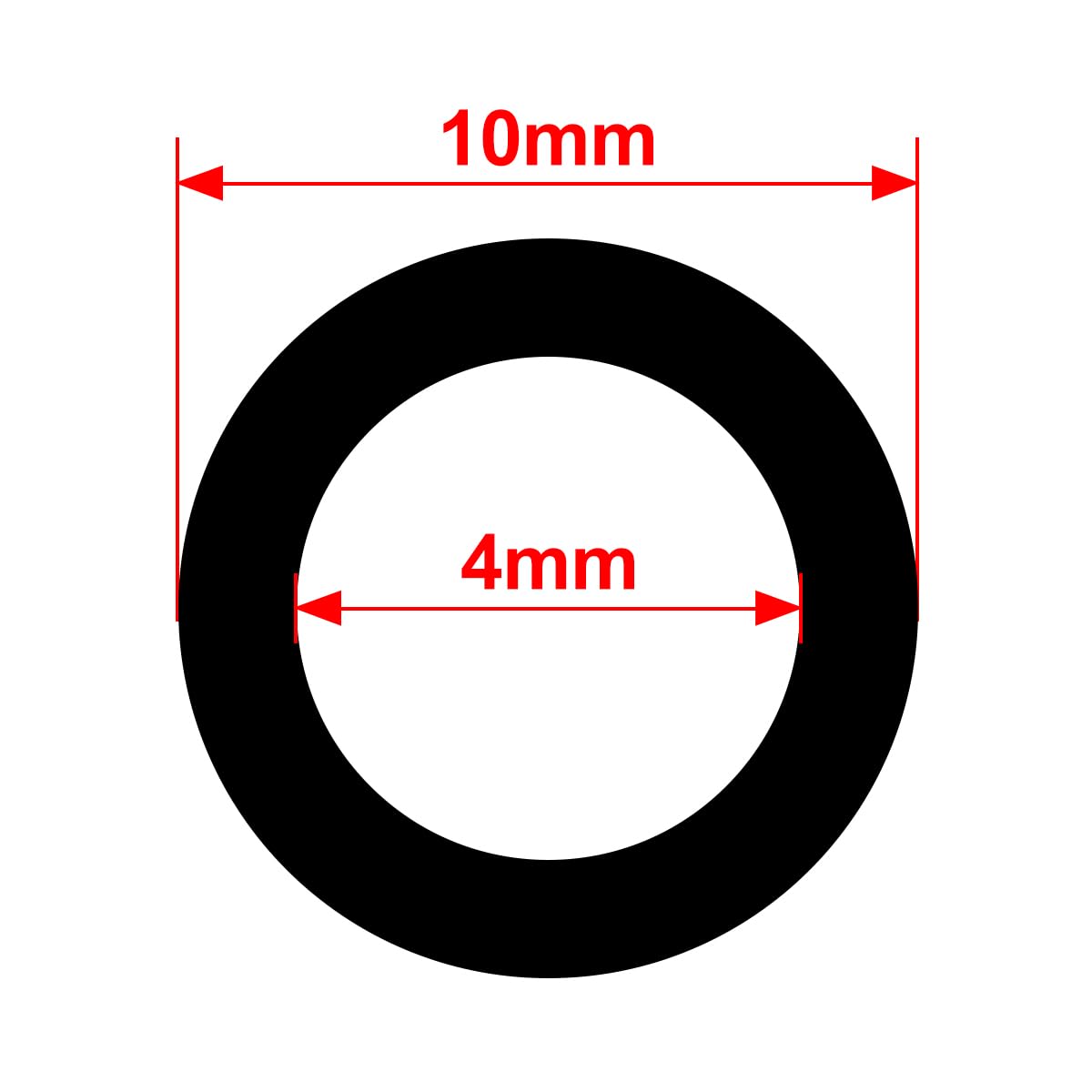 10 m wąż z gumy silikonowej klasy spożywczej, elastyczna, przezroczysta rurka powietrzna do przenoszenia pompy, średnica 4 mm x średnica zewnętrzna 10 mm