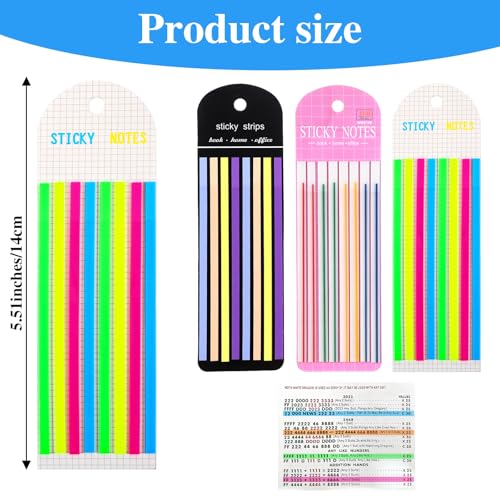 Bremorou 4Pcs Mahjong Line Highlighter Stickers miniatura 2