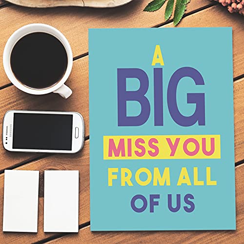 Big Miss You Card, Huge We Miss You Card From All Of Us, Miss You Card For Friends, Colleague, Family Members #TOP5