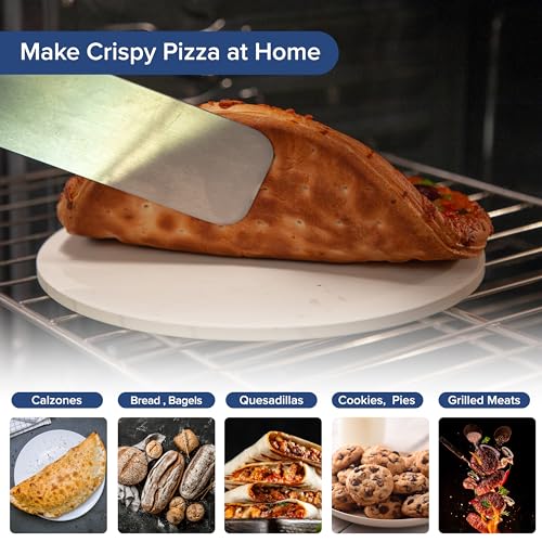 Pierre à pizza pour four et gril Nuwave 29 cm en cordiérite naturelle durable
