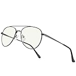 RB.Pilot Blue Light Aviator Reading Glasses for men Women Metal Frame Spring Temple