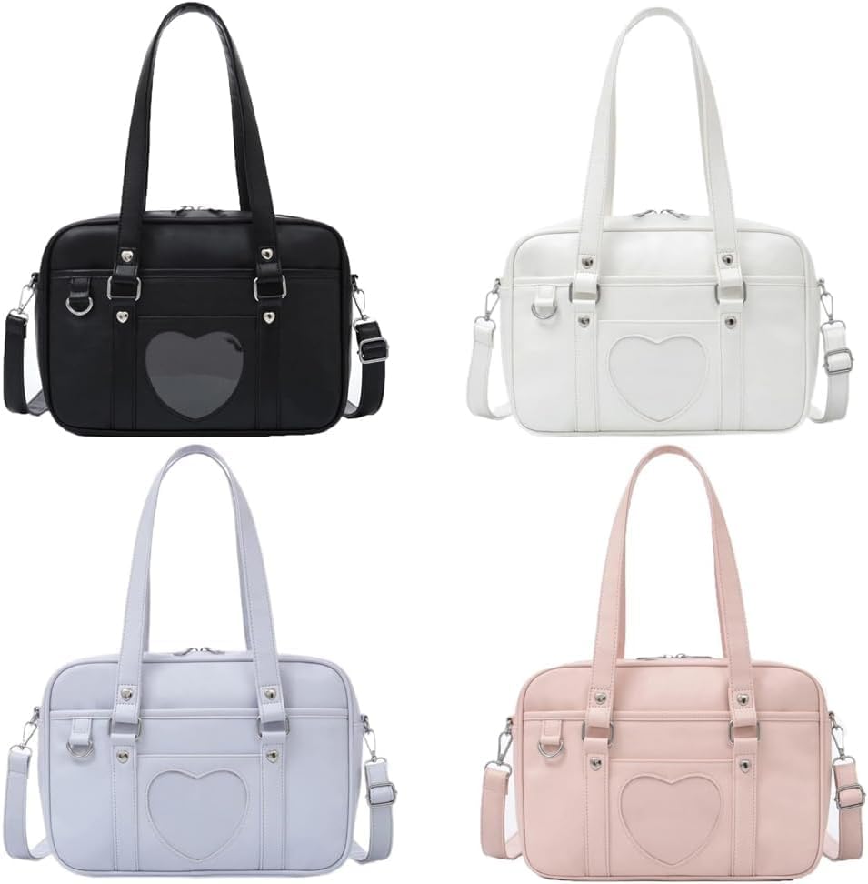 Amazon.co.jp: スクールバッグ 女子高校生 通学バッグ 合皮 トート