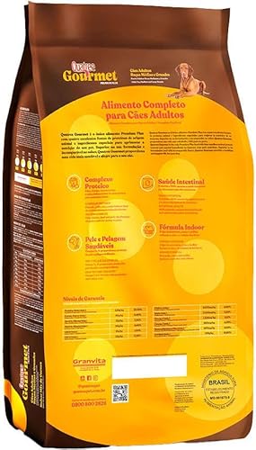 Quatree Gourmet Sem Corantes Cães Adultos Raças Médias e Grandes 20kg