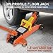 Hydraulic Floor Jack 1.5 Ton 3,300Lbs Car Lift Portable Trolley Jack 360 Degree for Cars Medium Vehicles,Orange