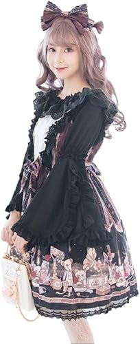 Amazon Eiza ゴスロリ ドレス コスプレ 衣装 ワンピース ブラウス 宮廷服 ハロウィン 11 ブラック L コスプレ 仮装 通販