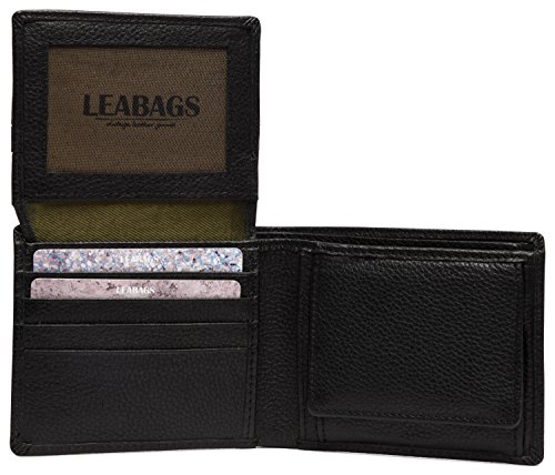 LEABAGS Portafoglio in Pelle da Uomo | Protezione