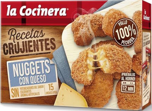 La Cocinera Nuggets de Pollo con Queso Fundido, Crujientes, 350g