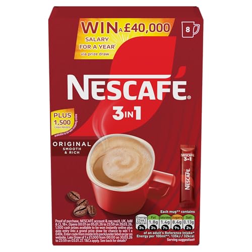 NESCAFÉ 3 IN 1's Original (1 Pack 8 Drinks)