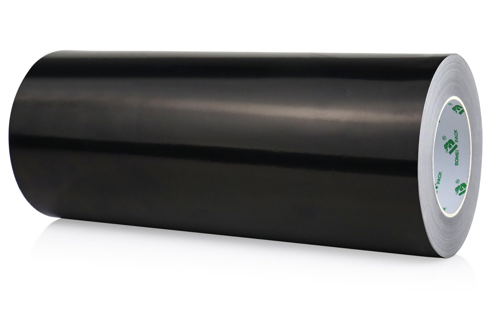 BOMEI PACK Czarna aluminiowa taśma klejąca 300 mm x 50 m – odporna na wysokie temperatury taśma izolacyjna – aluminiowa taśma klejąca do izolacji – taśma uszczelniająca – samoprzylepna taśma
