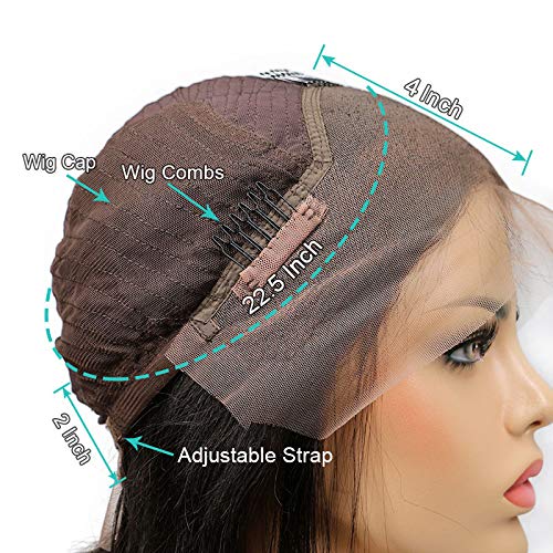 13x4 Lace Front Wigs For Black Women Pre Plucked Natural Black Glueless 280% Density Kinky Curly Brazilian Human Hair Wigs 22 Inch - Image 4