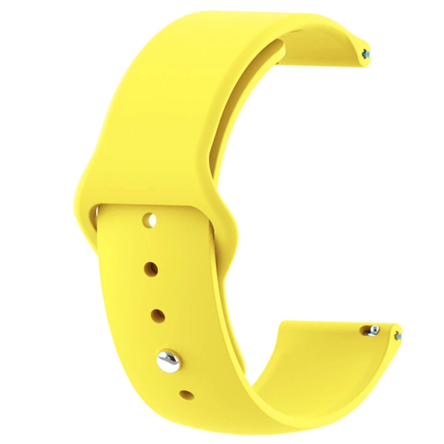 GetTechGo Soft Silicon 20mm Strap Compatible with Samsung Galaxy Watch 3 41mm,Galaxy 42mm,Active,Active 2/AmazeFit BIP,Lite,GTS,GTR(42mm)/RealMe Classic,Fashion & watches with 20mm Lugs-Yellow (B08LSKT2ZN) Amazon Price History, Amazon Price Tracker