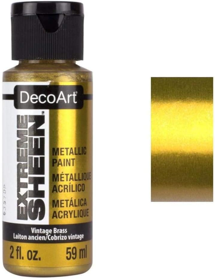 DPM05-30 Extreme Sheen Premium Metallic Craft Paint, Vintage Brass, 2-oz. - Quantity 33