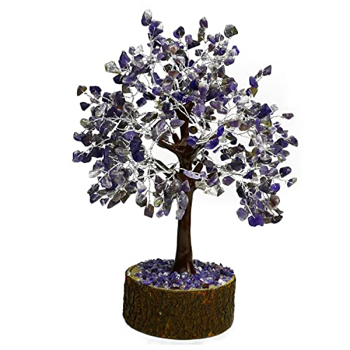 Image of REMEDYWALA Illuminate Your Space with the Amethyst Crystal Tree 500 Beads