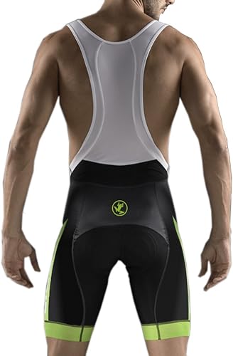 Vista 23 de UGLY FROG Designs - Pantalones cortos de ciclismo con pantalones cortos con peto, pantalones cortos de ciclismo Pro/BIP, acolchado 3D Coolmax
