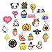 URSDX 30/50/100-Piece Cartoon Random Shoe Accessory Set - Fashionable, Cool, and Cute Styles - PVC Material - Suitable for Decorating Sandals and Shoes (100)