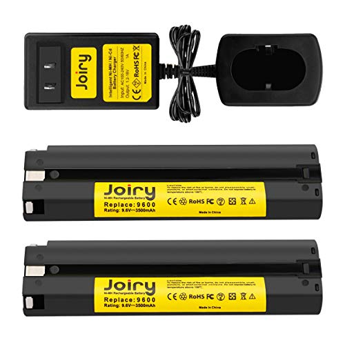 Joiry 9.6V Battery and Charger for Makita Replacement 9000 9600 9001 9002 9033
