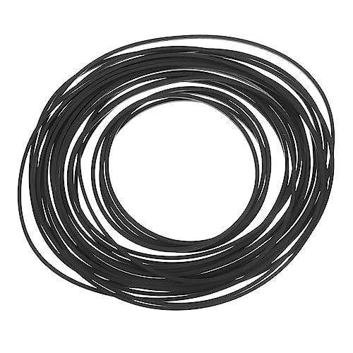 VICASKY 20pcs Cassette Belts for Recorder Maintenance Rubber Drive Belts for Cassette Tape Machines for Video Players DVD Drives and Recorders