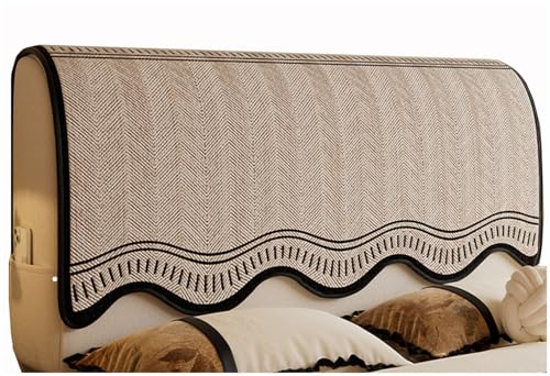 SDNAM Genérico Funda Protectora Acolchada Premium A Prueba De Polvo De Terciopelo para Cabecero De Cama, para Camas Queen, King Y Twin, Funda Engrosada para Cabecero(G1,90x90cm)