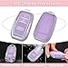 for Toyota Key fob Cover, 3 Buttons Soft TPU Key Fob Case for 2022-2025 Toyota 4runner Prius Corolla Cross Hatchback Tundra Sequoia LE XLE Car Key Cover with Bling Keychain (Purple)