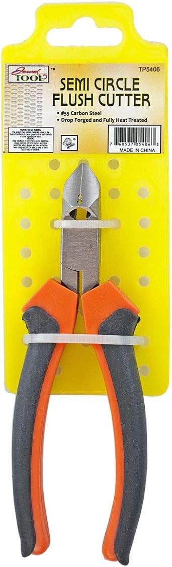 6.25" (15.9 cm) Semi-Circle Flush Cutter | Powerful Steel Cutter | Comfort Grip Handles | Versatile & Easy to Use | Ideal for Jewelers & Electricians