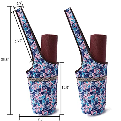 Entiforry Yoga Mat Bag w/Large Pocket and Zipper - Image 3