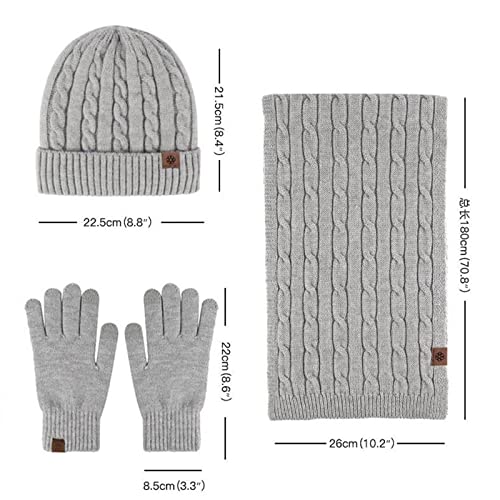 Écharpe chaude 2 en 1 à capuche hiver tricotés doublure - 2