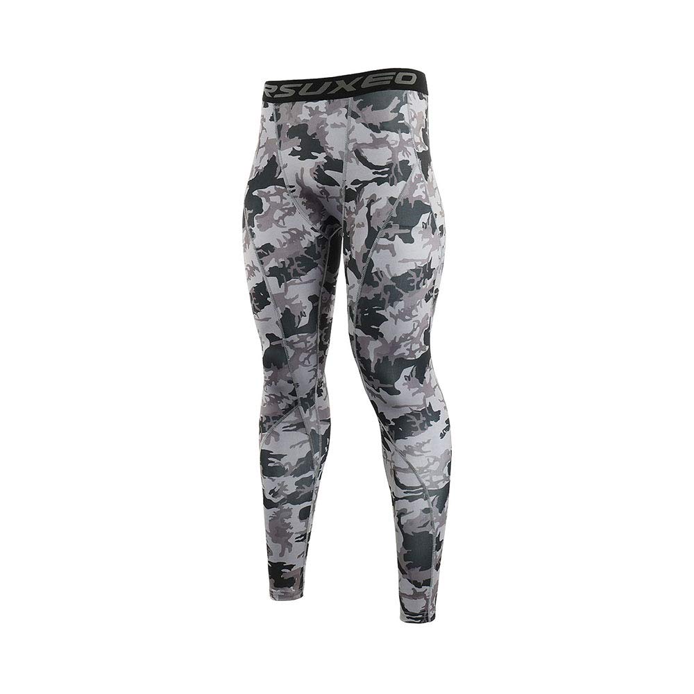ARSUXEO Men's Compression Tights Running Pants Baselayer Legging K3