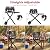 Laudlife 3 Burners Portable Gas Grill, 320 SQ.IN with Collapsible Stand & Side Table, 30000 BTU Propane BBQ Propane Grills with Slide-out Grease Box, Cooking Area for Camping, Tailgating & Backyard