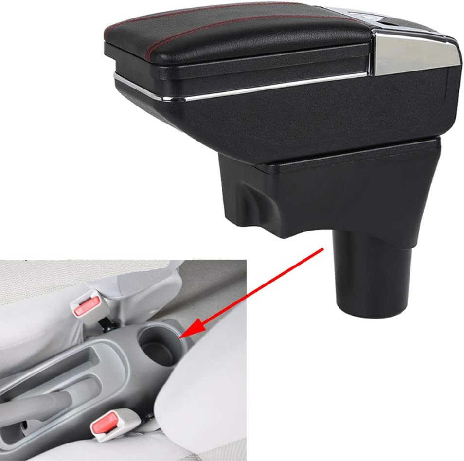 Compatible with Car Center Console Armrest Nissan Sunny/March Micra K13/Nissan Versa Almera Sedan only/Nissan Latio(Not Fit Hatchback models) 2012-2013 2014 2015 2016 2017 2018