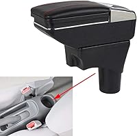 Vista 13 de Compatible con reposabrazos de consola central de automóvil Nissan Sunny/Nissan March Micra K13 Latio/Nissan Versa Sedan solo 2011 ~ 2017 2018 2019