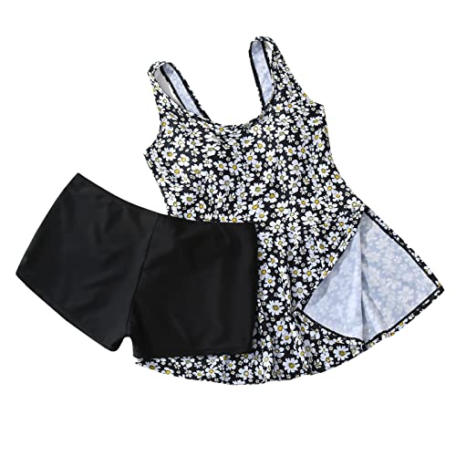 Maillot de bain deux pièces grande taille 4XL : tankini blanc fluide avec short protecteur