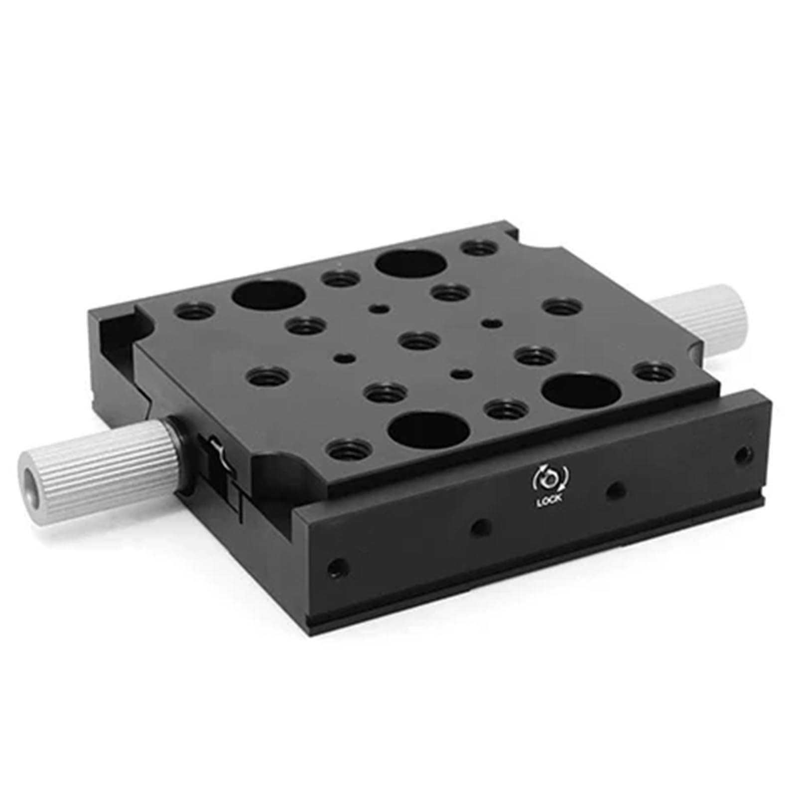 Vituord Manual X Axis Linear Stage, Micrometer Precision Displacement Sliding Table, Dovetail Sliding Bearing, With Fine Tuning Crossing Roller, For Optical Experiment B