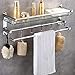 Półka do przechowywania łazienki półki prysznicowe aluminiowe Caddy koszyk Kosz naściennice półki kuchenne 6. 20 (rozmiar: 3Tiers) (Color : 2tiers, Size : 60cm)