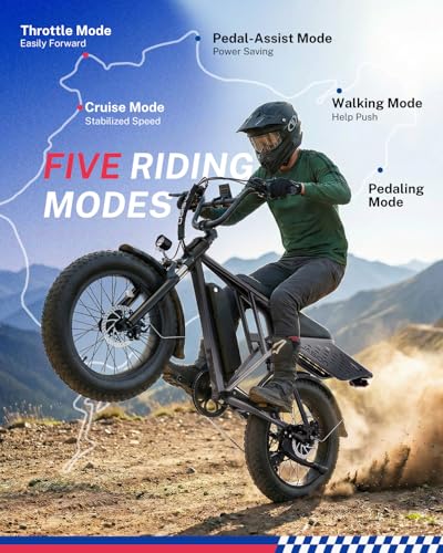 Image of Jasion RetroVolt & Pro Electric Bikes for Adults, Fat Tire, All-Terrain