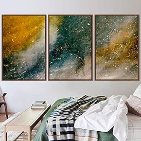 signwin 3 Piece Framed Canvas Wall Art Abstract...