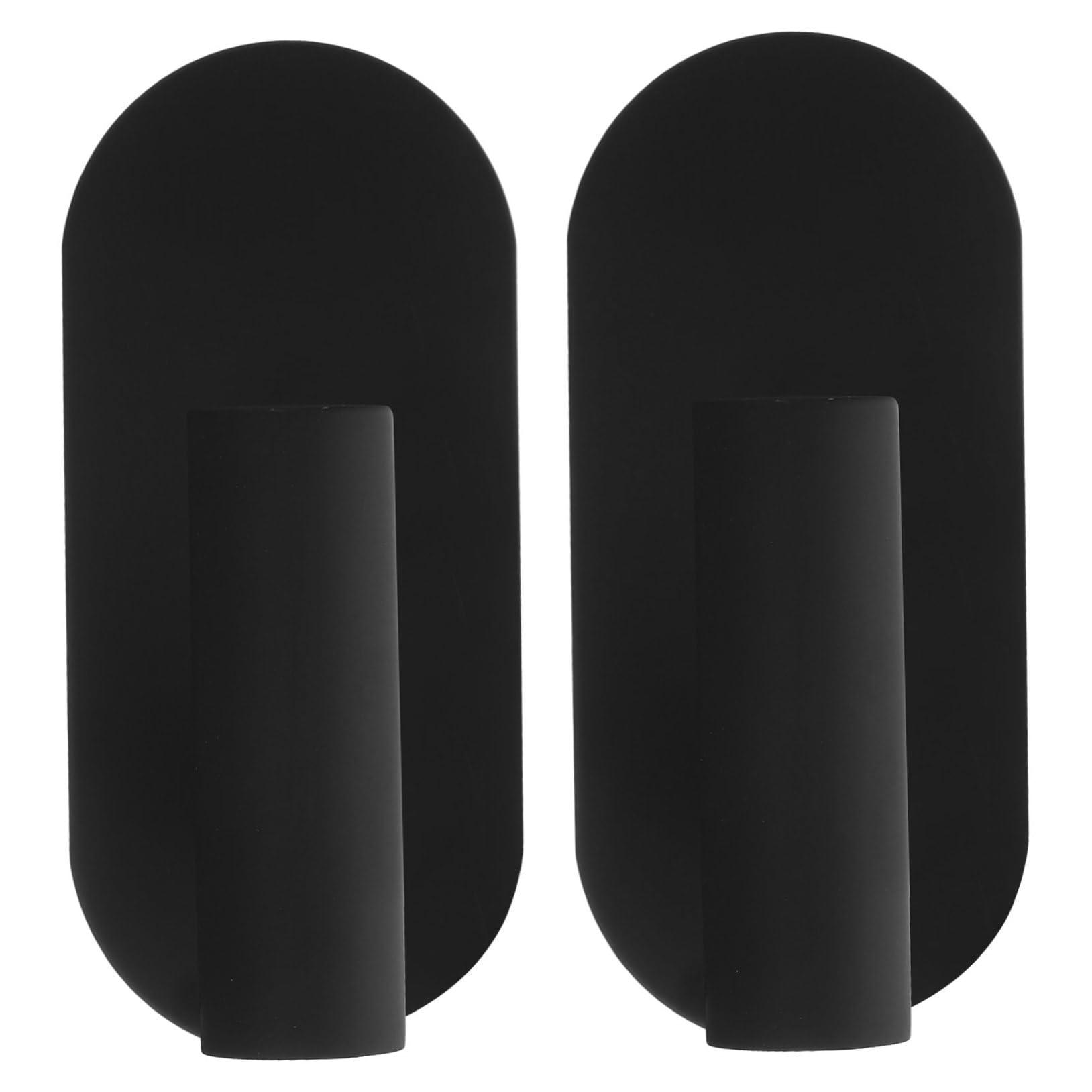 EXCEART 5 Set Gancio Adesivo in Acciaio Inossidabile Per Asciugamano Bagni Opaco Appendiabiti Ganci Da Bagno A Forma Di Sospeso Ganci Di Vestiti Ganci Neri Zaino Nero 2 Pezzi*5