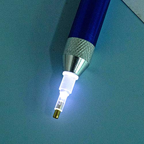Homesen Suprimentos e gadgets de bricolage Lighting Drill Pen with Magnifier 4Pcs Drill Heads for Di