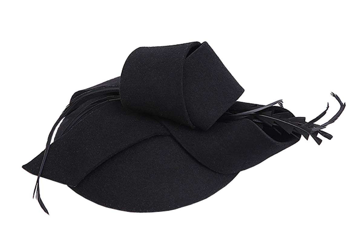 Pillbox Hat Fascinator Beret Wedding Party Top Hat Church Wool Hat for Women