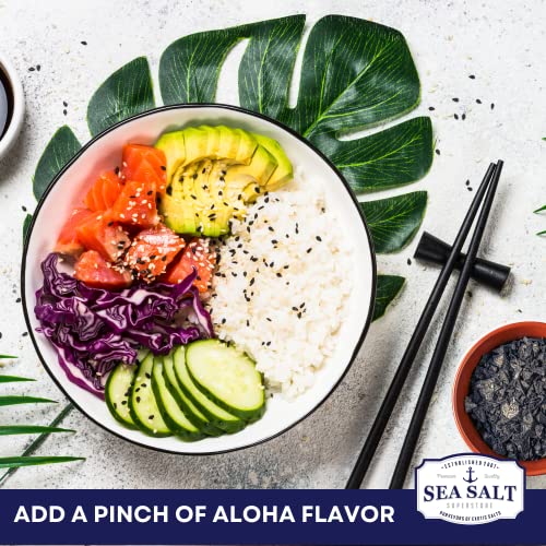 Hawaiian Black Lava Sea Salt Flakes, Black Pyramid Flaky Finishing Salt, Sal Negra En Escamas, 7 Oz Pouch - Sea Salt Superstore #TOP4