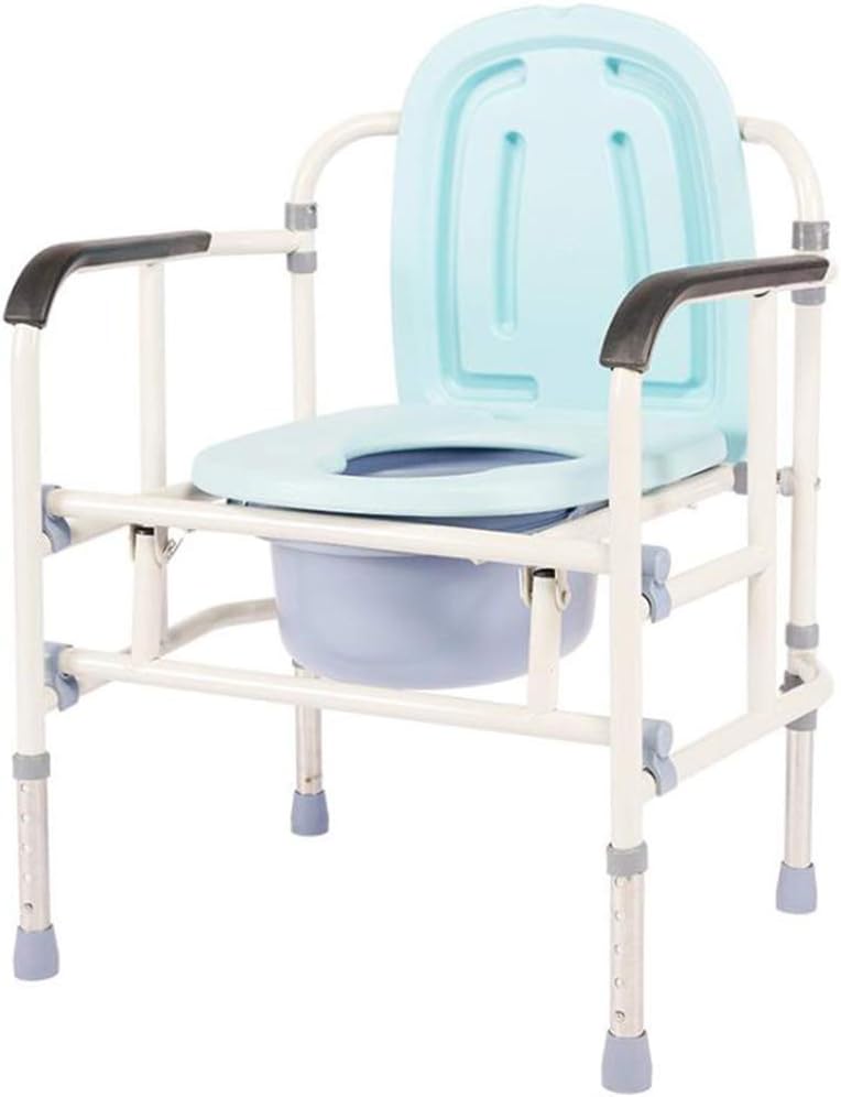 WYCD Deluxe Folding Commode Commode Chair for Elderly