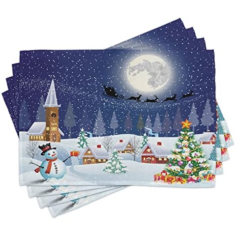 ABAKUHAUS Sets de Table d'Hiver Cover