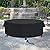 Fire Pit Cover 60 inch Round, Outdoor Waterproof Patio Firepit Cover Round Patio Furniture Cover- 60”D x 23”H