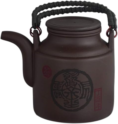 Miniatura 7 de Yixing Zisha - Olla de té de arena morada de arcilla morada, tetera Zi Sha, 5 pulgadas de alto