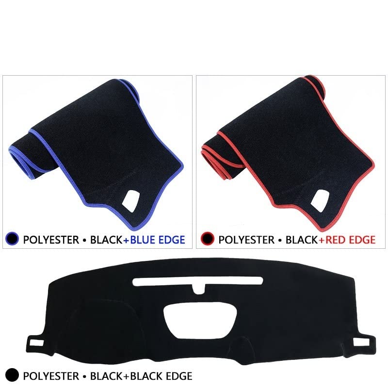 Cubierta para tablero de Silverado 2019-2021 y tapete protector negro de poliéster 4