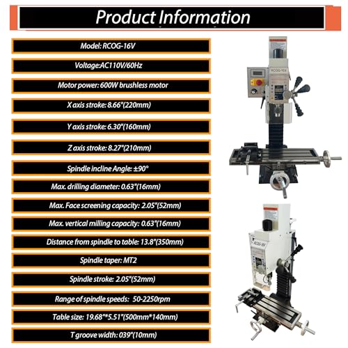 INTBUYING 600W Mini Milling Machine