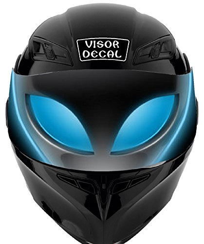 Alien Visor Tint Decal Graphic Sticker Helmet Fits: Icon Shoei Bell HJC Scorpion AGV V2 (V50 Alien)