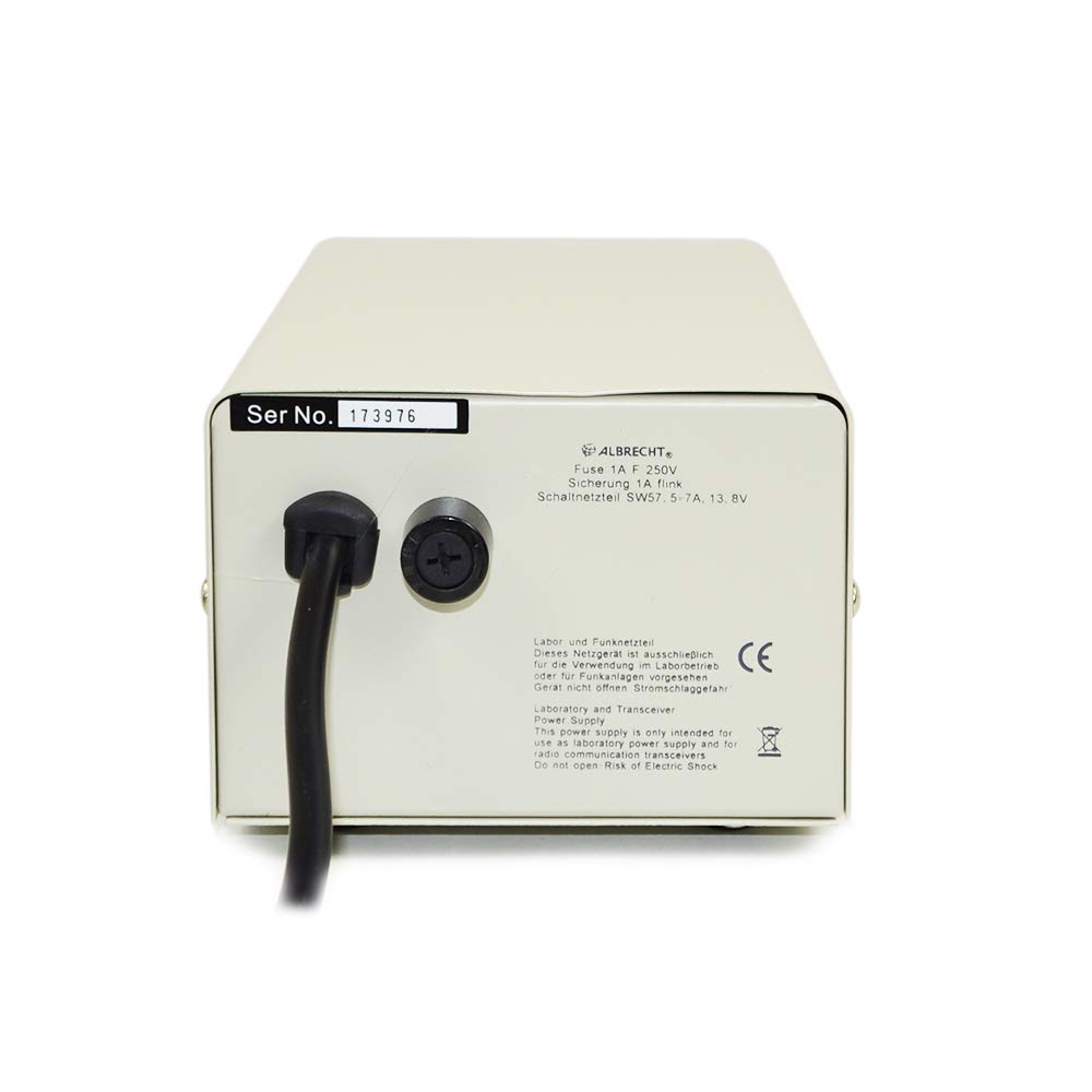 Albrecht Bloc d'alimentation à découpage SW 57 47510 5-7 A 13,8 V – Alimentation silencieuse pour radios CB et autoradios