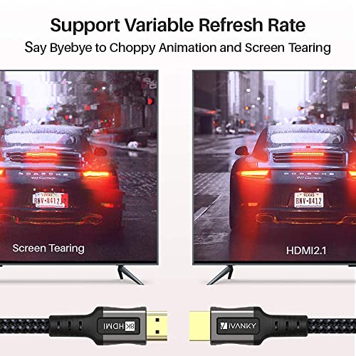 image for 8K HDMI Cable for PS5, iVANKY HDMI 2.1 Cable 8K@60Hz Ultra HD 48Gbps 8