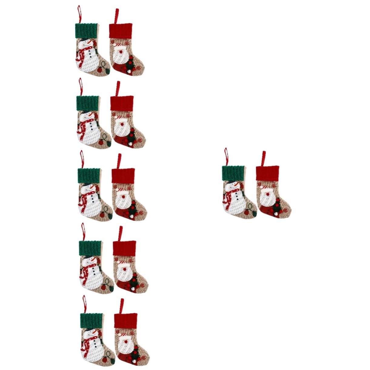 Chaussettes de Noël à suspendre PRETYZOOM pour décorer le sapin de la maison et l'open space